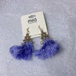 MIA purple tassel earrings